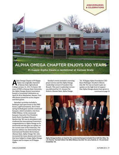 Alpha Omega Chapter Enjoys 100 Years